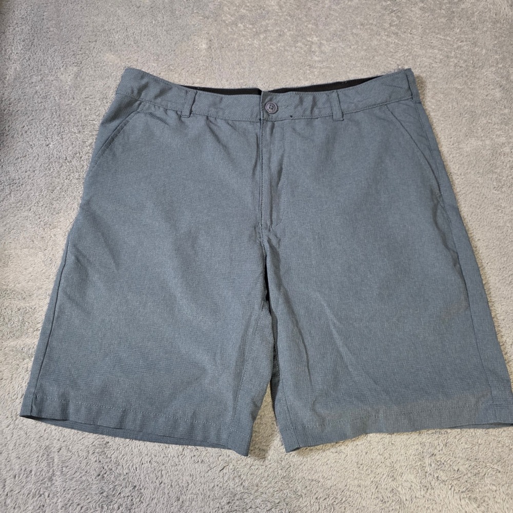 Lee Mens 38 Airflow Performance Shorts Grey Textured Lightweight Golf Athletic
